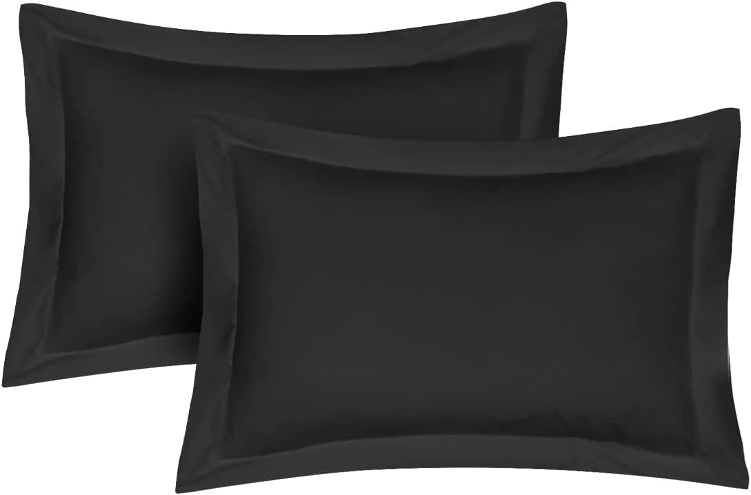 Pillow Shams 2 Pack Oxford Pillowcases, 100 PolyCotton Ultra Soft