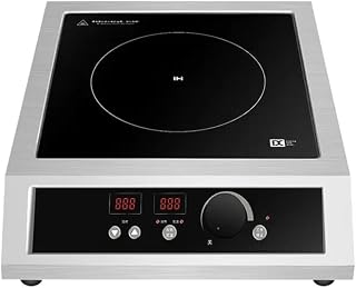 Stella TS-3501 Commercial Table-Top Induction Cooker | 3500W | 20 Power Levels | Digital Timer | Stainless Steel Body | Professional Induction Stove for Restaurant, Café & Catering Use