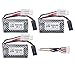 ZYGY 3PZ 7,4V 800mAh 5500-2P Spina Batteria al Litio con Cavo di Ricarica 3-in-1 per 9130 9135 9136 9137 9138 9145 Telecomando Auto RC a quattro ruote motrici Batteria fuoristrada ad alta velocità