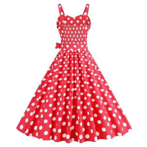 Robe patchwork ajustée et col en V au style rétro affirmé