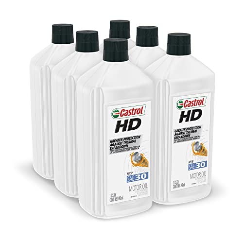 Castrol 06142-6Pk Hd-30 Motor Oil - 1 Quart, (Pack Of 6) #TOP3