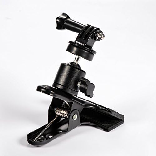 Mudder 3-Way Spring Clamp Clip Holder+ Tripod Mount + Thumbscrew for Mirror-less Digital, Point and Shoot, Cameras, Camcorders, GoPro, Sony
