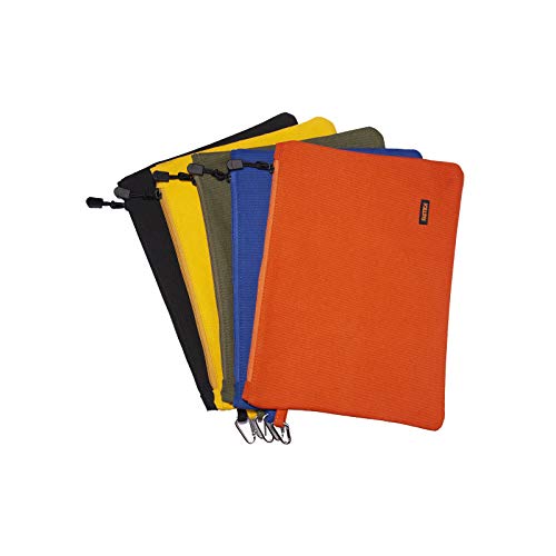 SKYUS 14 Inch Small Tool Bag,Wide Mouth Tool Tote Bag,Waterproof Tool Organizer Bag,Electricians Repairman Tools Tote Bag Double Fabric Storage Bag. (14 Inch)