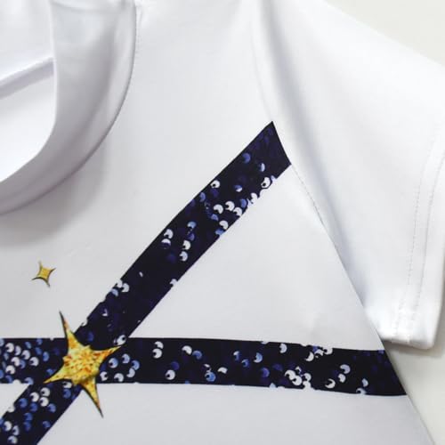 Girl Kids 3PCS Singer Costume Stage Outfits Halloween Cosplay Set Party Playwear3