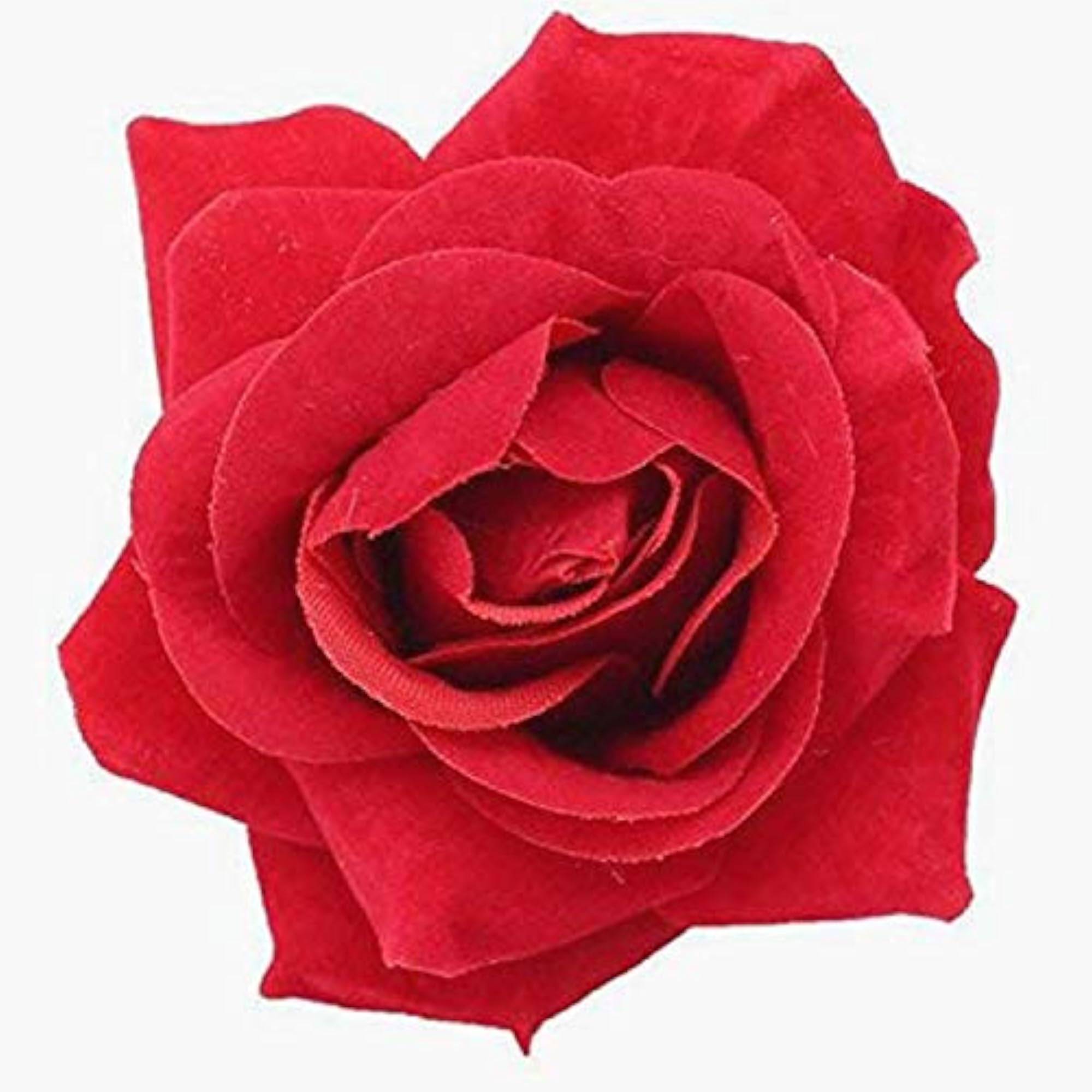 Rose Flower Hair Clip, Red Pack of 1