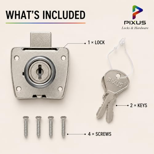 Image of Butterfly Multipurpose Lock for Cupboard |Chrome Finish