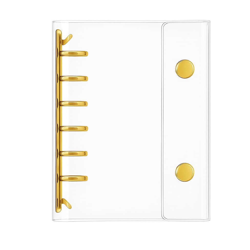 Amazon | シール帳 透明 クリアバインダー A7 6穴リング式 手帳