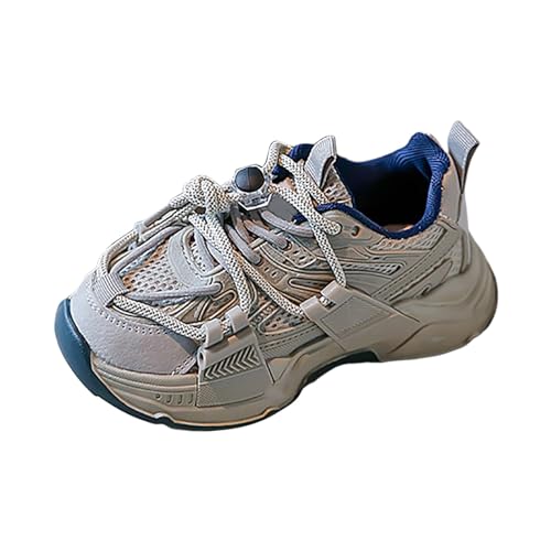 IWIHMIV Running Shoes for Girls Boys Outdoor Lace-up Breathable Comfortable Sports Tennis Shoes