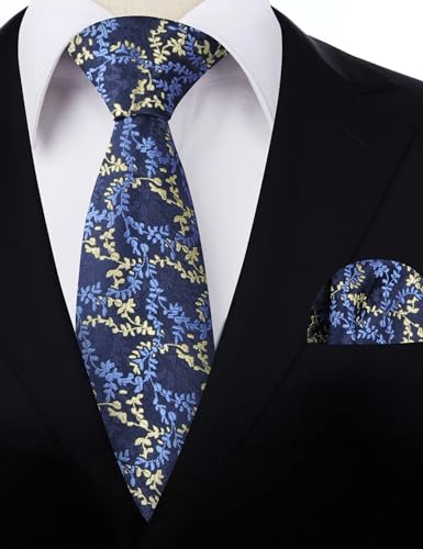 Image of Alizeal Mens 3.15'' Light Color Rustic Tie Handkerchief