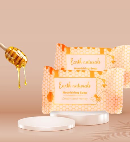 Image of Earth Naturals Hotel Toiletries Nourishing Handmade Soap 20 Gm | Cream & Honey | Hospital Toiletry Kits | Hotel Amenities | Hotel Guest Room Toiletries (50)