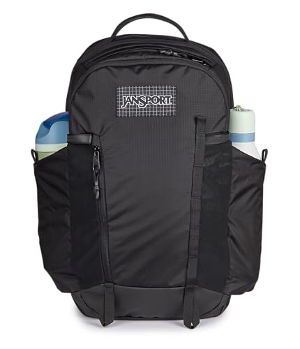 Image of JanSport 28L All Around Pack - 15 inch Laptop Sleeve, Black | Versatile Rucksack w /Hydration Sleeve, Reflective Accents & Safety Whistle