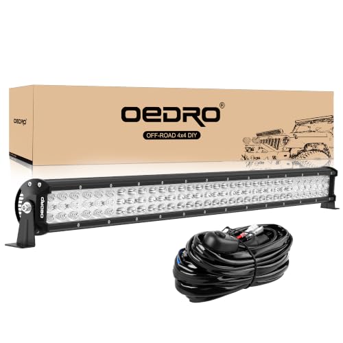 Image of OEDRO 32 Inch LED Light Bar 600W 66120LM Tri-Row Spot Flood Combo Beam