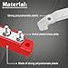 Seamaka (Red+Black) Power Distribution Terminal Block with Cover with 6 x 1/4” (M6) Post,Battery 12V Bus Bar with Ring Terminals for Car Boat Marine