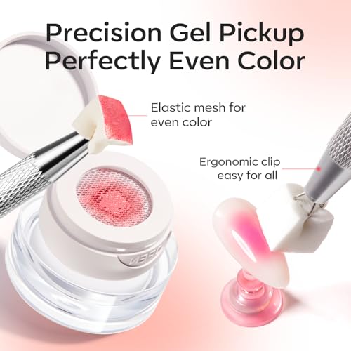 Image of modelones Pat Paint Gel Nail Polish, 2 Colors Soak Off UV Patting Gel
