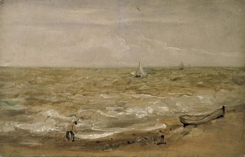 Peinture abstraite scène de plage tableau moderne toile 60x90