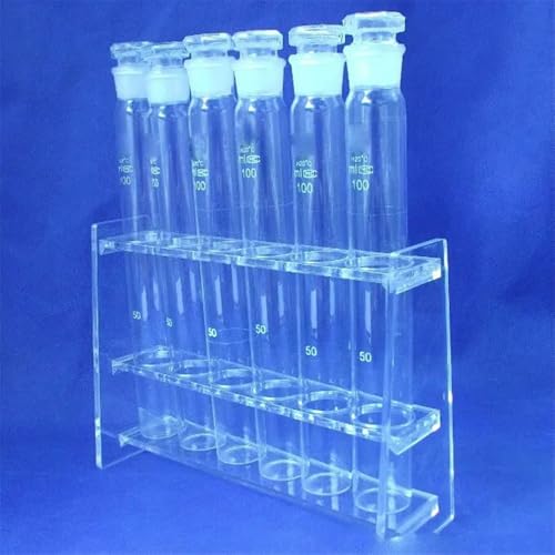 Support tubes colorimétriques transparent pour six flacons de 100 ml - 6