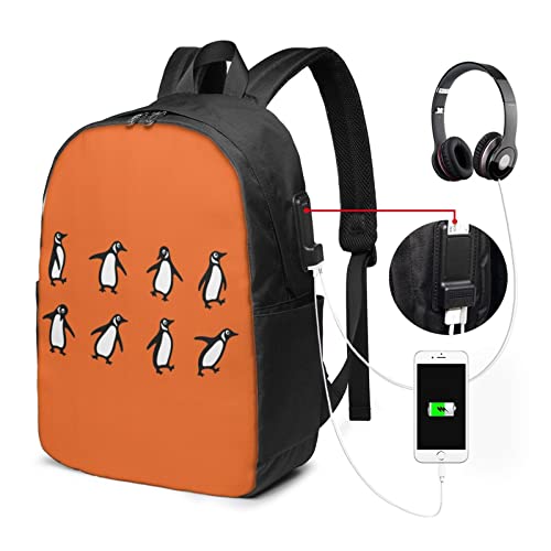 Sac à dos Mahjong pingouins avec étiquette pour PC 17" - 2