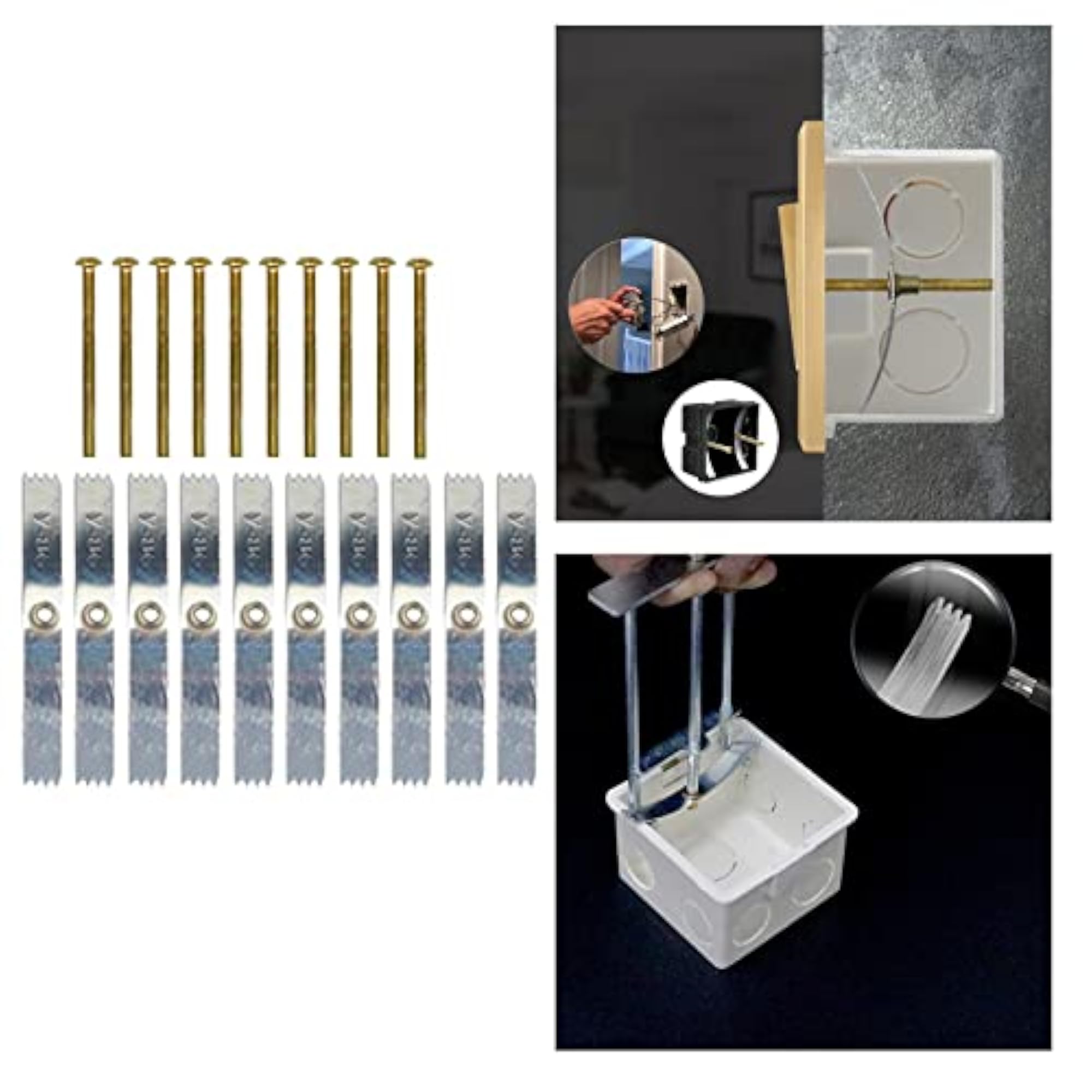 Cassette Screw Support Rod for Wall Mount Switch Box and Socket