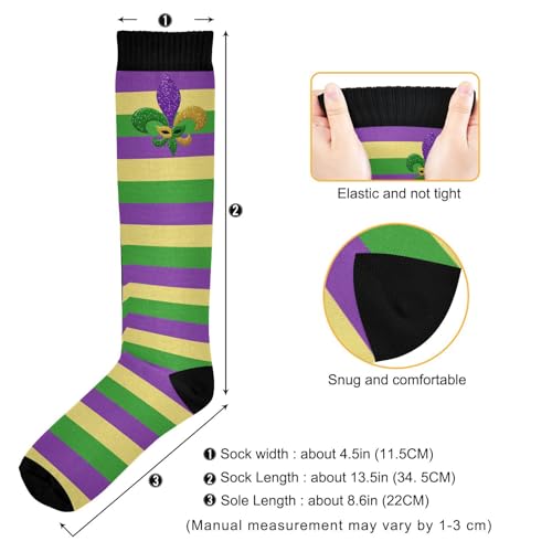 Image of Wusikd Heartbeat Symbol Compression Socks for Women and Men Circulation Black Long Socks for Athletic Running 1
