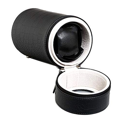 MEDETAI JA1302 Auto Analogue Black Dial Silent Winder Cylinder Shape Wristwatch Box with US Plug (B07TSXV4GC) Amazon Price History, Amazon Price Tracker