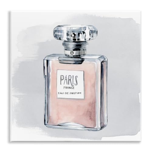 Stupell Industries Glam Perfume Bottle Pink Paris Watercolor Detail, Design by Grace Popp