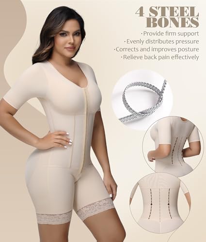 Image of M MYODRESS Fajas Colombianas Moldeadoras Shapewear for Women Faja Body Shaper Tummy Control Post Surgery Compression Garment