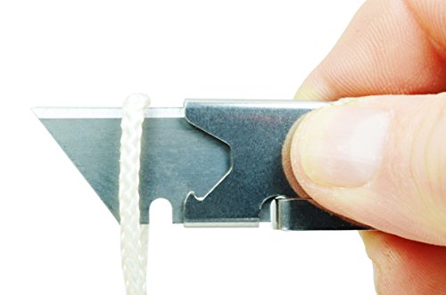 Screwpop Ron's Utility Knife 3.0 For Keychain And Carabiner Attachment Also Magnetizes To (Appliances | Machines | Tool Boxes | Filing Cabinets | Metal Surfaces | Etc.) Stainless Steel #TOP3