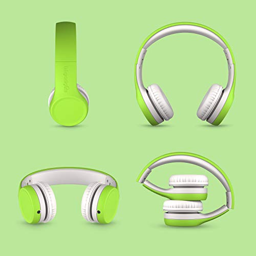 LilGadgets Connect+ Foldable Wired Kids Headphones (Green) — view 6