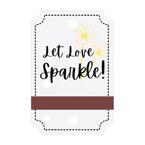 100 etiquetas de papel kraft blanco para bodas, para bengalas, fundas metálicas con tiras para aniversario, fiestas, graduaciones, cumpleaños, compromisos, eventos, 100 unidades