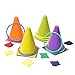 42 pcs 3-in-1 Carnival Games Set Plastic Colorful Cones Ring Toss Combo Set Outdoor Carnival Games Bean Bag for Kids Adults Birthday Party Outdoor Throwing Games