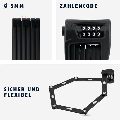 Abus Fahrradschloss Unisex Zubehör in Schwarz, 90 cm