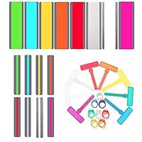 32 Pieces Dyslexia Tools for Kids Dyslexia Reading Strips for Dyslexic Students, Guided Reading Strips Trackers for Kids, Teacher Education Classroom Supplies (Colour Sets-B)