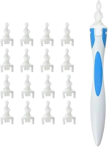 Limpador de Ouvido com Cotonete Inteligente, Removendo Cera Facilmente, Azul - Marca JTL®
