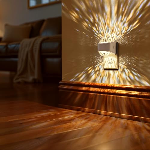 Briignite Night Light, Night Lights Plug into Wall, LED Projector Night Light, Soft White for Bedroom, Dimmable Brightness Dusk to Dawn Nightlight for Kids, Nursery, Bathroom, Home Decor, Gaming Room — view 5