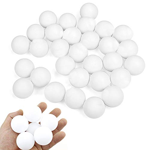 Totem World 24 White Beer Pong Balls - 38mm Ping Pong Washable Plastic for Decoration, Crafts or Party Game Balls