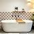 Tretizl 10 Sheet Thicker Peel and Stick Backsplash, Self-Adhesive Wall Tiles for Kitchen Bathroom, Easy to Install, 12"x12", Pink and Beige