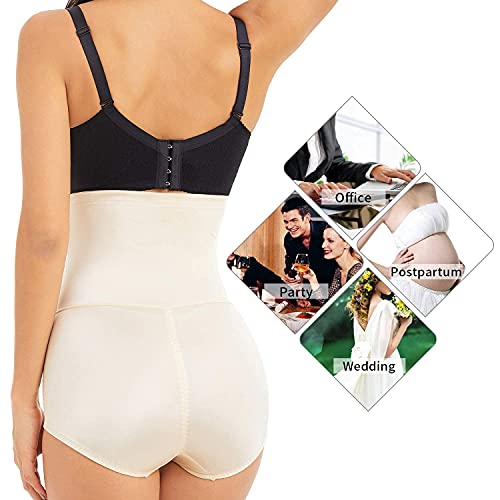 MOVWIN Shapewear for Women Tummy Control - Body Shaper Slimming Spanks Beige