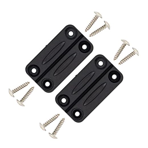 NeverBreak Parts -2 Pack Black Igloo Cooler Hinges Replacement with Screws | High Strength Igloo Cooler Replacement Parts | High Strength Hinges for Igloo Ice Chest