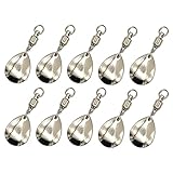 オルルド釣具 コロラドブレード 「コロルドA+」 スイベル付 10個入 スピナー メタルジグ メタルバイブ ブレードチューンに （銀ツヤあり）（1.5cm）qb500151b01n0