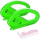 Geschenkpapier Schneider 2er-Pack mit 10 Ersatzklingen Wrapping Paper Cutter Gift Wrap Cutter für Geschenkpapier Weihnachten Geburtstag Bastelpapier (Grün)