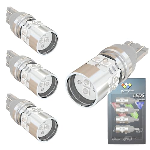 Wiseshine 921 LED Bulb,912 LED Bulb Blue,T15 LED Bulb Dome Light,Car Camper Truck RV W16W T10 194 168 W5W LED Bulb DC 12V-24V for Interior Panel Dashboard Door Cargo Lights Error Free (Pack 4)