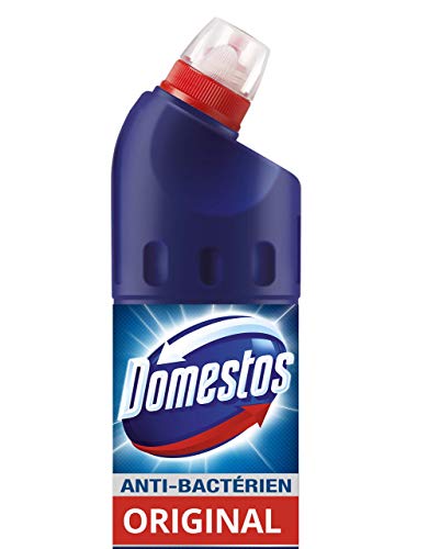 Domestos Gel Antibactérien Nettoyant Wc Original Javel 100% Désinfectant, élimine 99,9% des bactéries et des virus 1L Cover