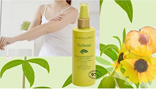 L'Erbolario Revitalizing Body and Hand Cream - Moisturizing Hand Lotion for Women and Men with Sunflower Oil - Citrus Floral Scent - Verbena - 6.7 oz image 4