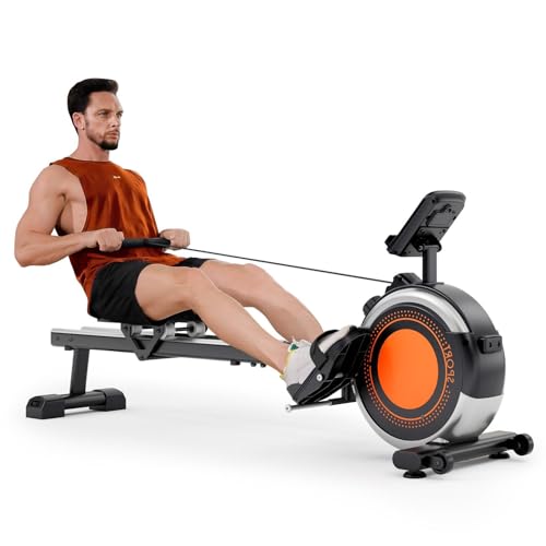 Rameur Pliable Appartement Freinage Magnétique 16 Niveaux de résistance Silencieux