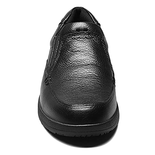 Nunn Bush Men's Cam Slip-On Lightweight Comfortable Casual Loafer, Black Tumbled, 11 X-Wide #TOP1