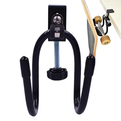 Soporte para mochila con abrazadera, soporte para bolsa de escritorio, gancho de escritorio para auriculares, gancho de metal con abrazadera para mochila debajo del escritorio, gancho para mesa y