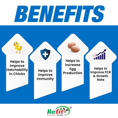 REFIT ANIMAL CARE Chicken Feed | Chicks Feed | Chick Food Fast Growth Supplement | Pre Starter & Multivitamin for Chicks | Growth Booster & Promoter | Chicken Supplement for Poultry, 1 LTR, Chick Up