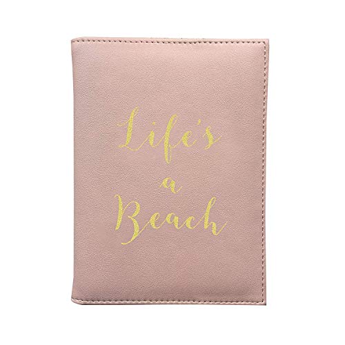 Bombay Duck - Life's a Playa - Rosa Suave Pasaporte/Cubierta- Impreso Imitación Cuero