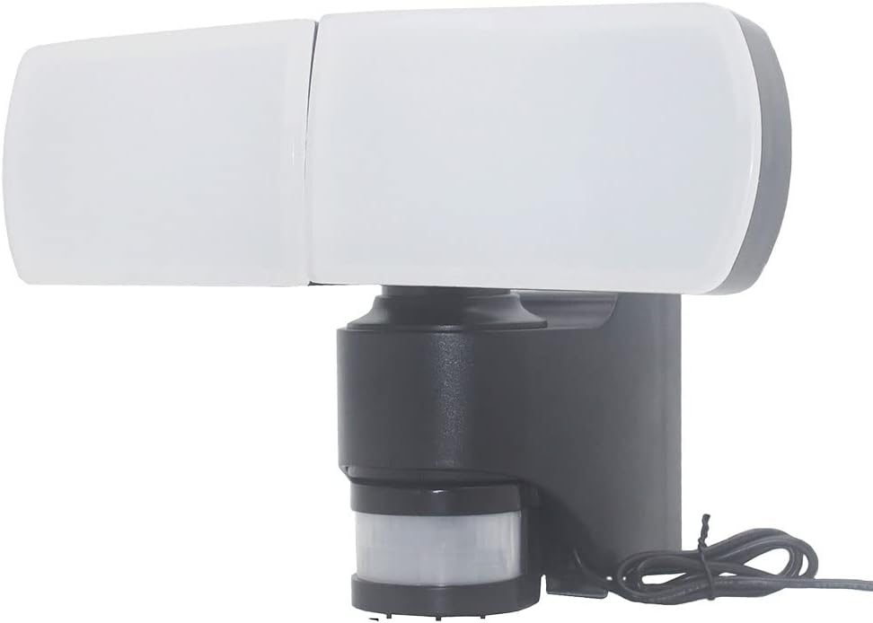 Side view of the Xanlite Solar LED Wall Floodlight showing its compact design.