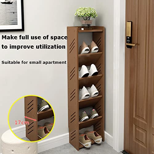 Étagères à chaussures 6 niveaux grand rangement peu encombrant